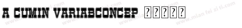 A cumin variabconcep字体转换